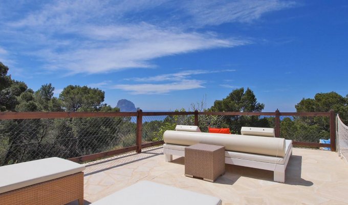 Ibiza Villa Rental Cala d'Hort secure Pool Sea view 3km from Beaches