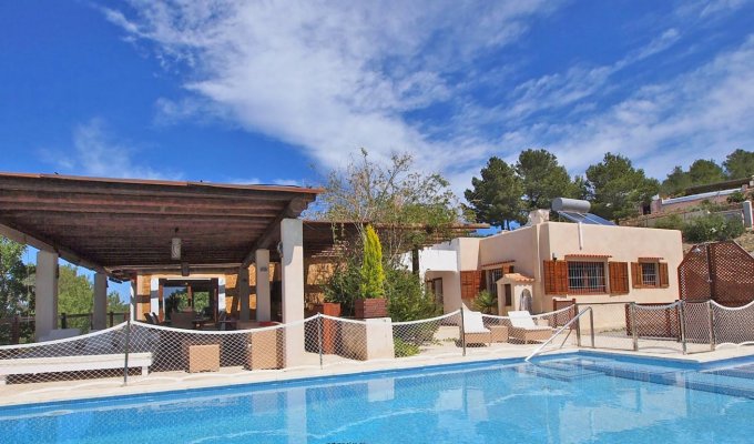 Ibiza Villa Rental Cala d'Hort secure Pool Sea view 3km from Beaches