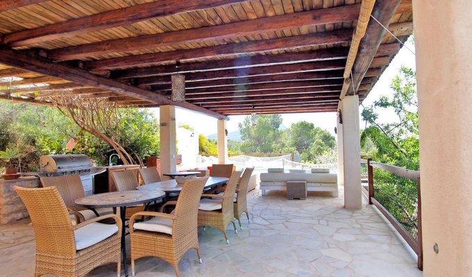 Ibiza Villa Rental Cala d'Hort secure Pool Sea view 3km from Beaches