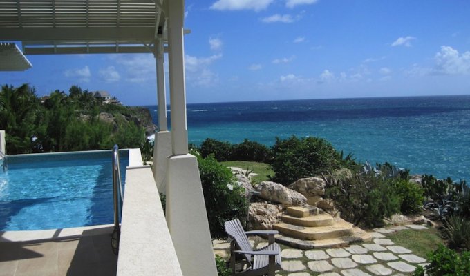 Barbados Luxury villa vacation rentals on cliff overlooking ocean private pool