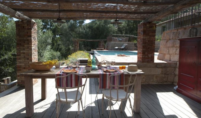 Sartene Luxury Villa Vacation Rentals 6/8 pers private pool Hammam Jacuzzi Corsica
