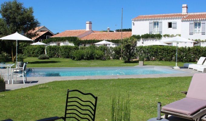 Vendee Holidays Home Rental Noirmoutier Island with heated pool 5 min from beach and shops