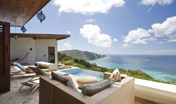 Bequia holiday villa rental sea views and intinity pool - St Vincent and Grenadines - Caribbean -