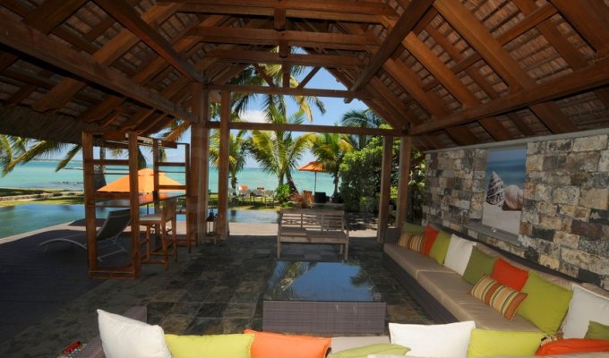 Mauritius beachfront villa rental Belle Mare East Coast Mauritius Island