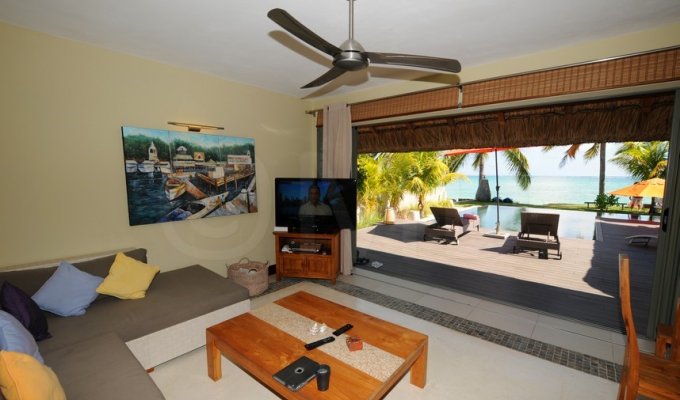 Mauritius beachfront villa rental Belle Mare East Coast Mauritius Island