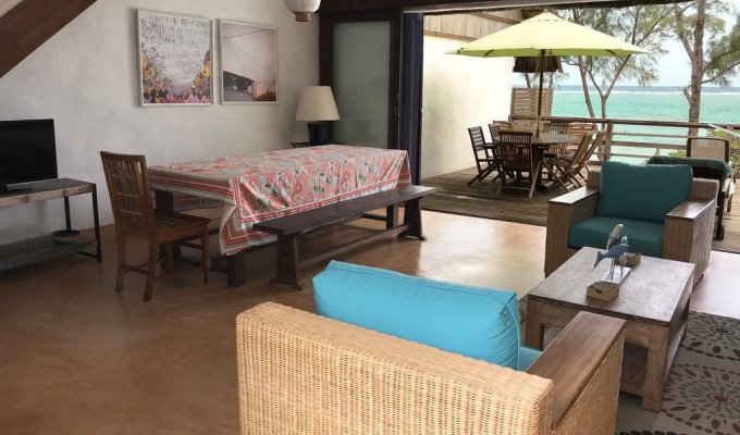 Mauritius Beach house rental in Trou d'Eau Douce 500m from île aux Cerfs East Coast