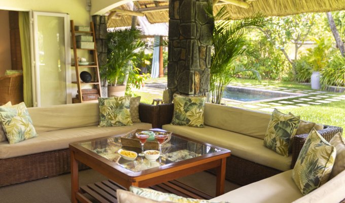 Mauritius Villa rental Belle Mare Beach 30 m  pool & staff