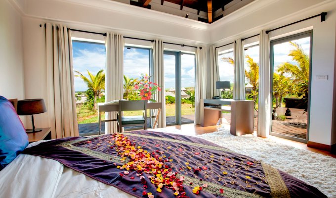 Mauritius Luxury Villa rental Bel Ombre at 200 m from beach  and access to the So Sofitel Beach club