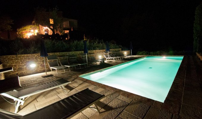 The pool by night