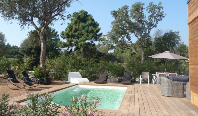 Ste Lucie De Porto Vecchio Villa Vacation Rentals 9 pers Heated Private Pool Pinarello Beach 5 mn Corsica