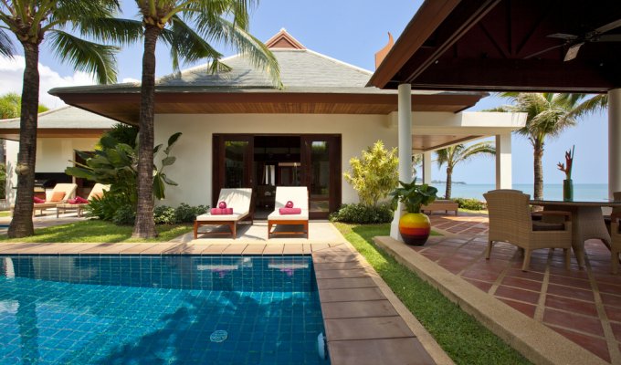 Beachfront Koh Samui Villa rentals in Maenam