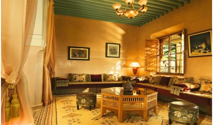 Patio of luxury villa in Marrakech 