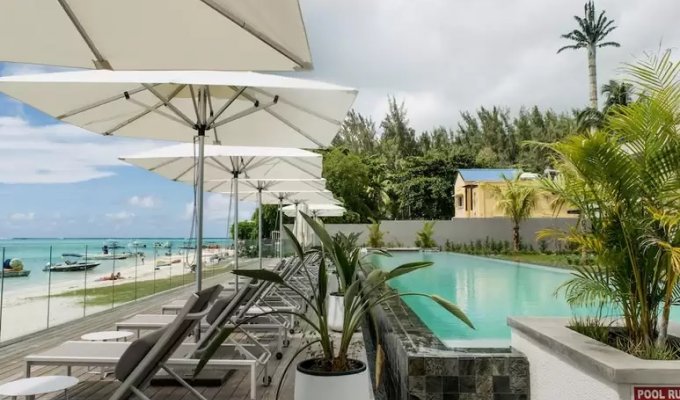 Mauritius Apartment rental in Trou aux Biches with staff and access to the private beach