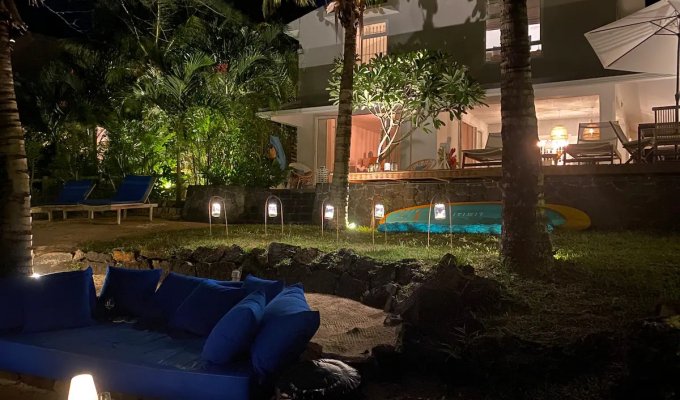 Beachfront Mauritius Villa in Roches Noires close to Belle Mare, private pool & staff 