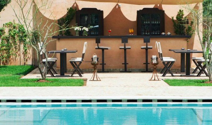 Pool of luxury riad in Marrakech 
