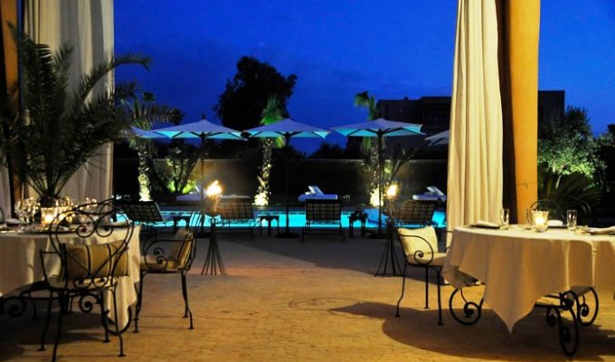 View Pool of luxury riad in Marrakech 