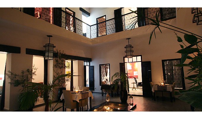 View Patio of charmed riad in Marrakech 