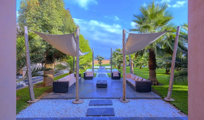 Garden of Luxury villa in Marrakech