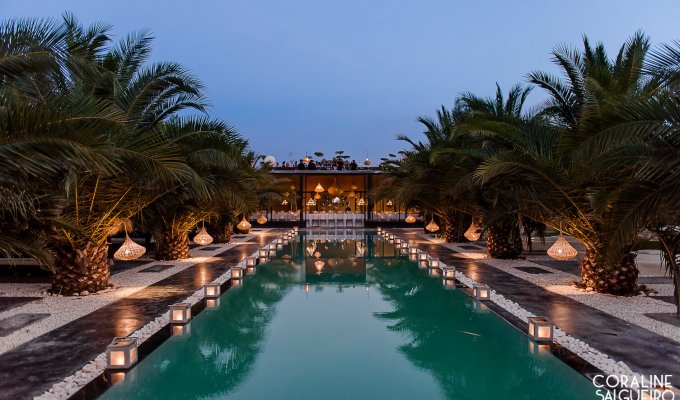 Garden of Luxury villa in Marrakech