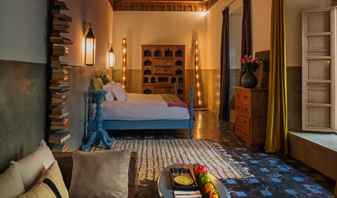 Bathroom of charmed riad in Marrakech 