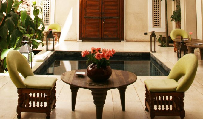 Patio of charmed riad in Marrakech 