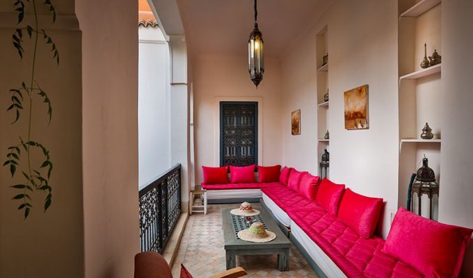 Patio of luxury  riad in Marrakech