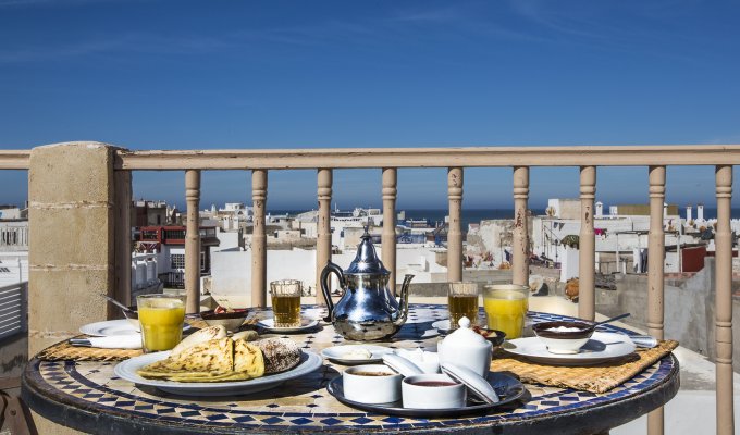 Pool of luxury hotel in Marrakech