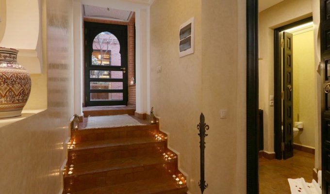 View patio of charmed riad in Marrakech 