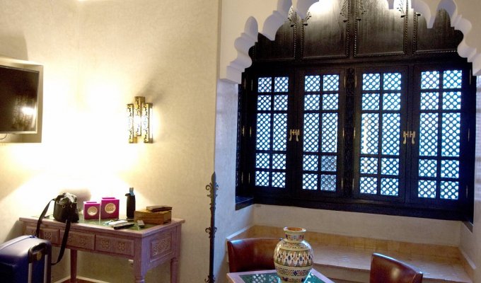 Bathroom of charmed riad in Marrakech 