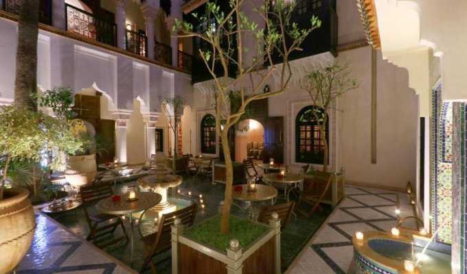 Bathroom of charmed riad in Marrakech 