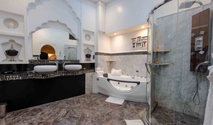 Hammam of luxury villa in Marrakech