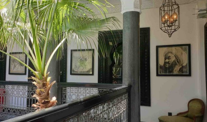 Dining room of luxury villa in Marrakech