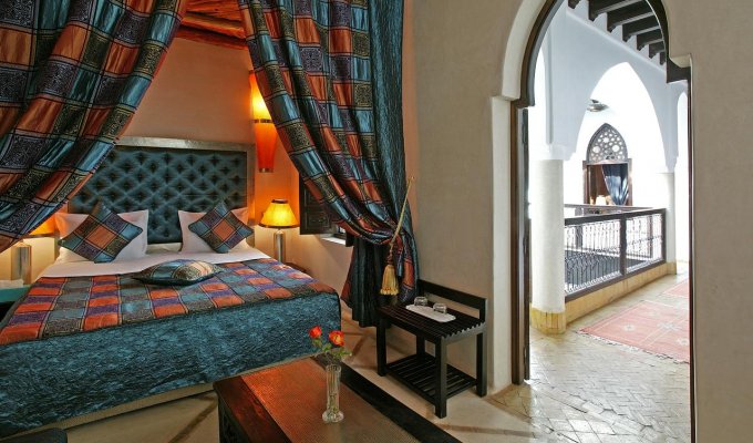 Patio of luxury villa in Marrakech 