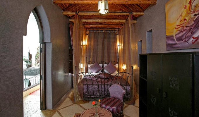 Dining room of luxury villa in Marrakech 