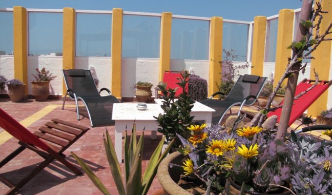 Terrace of charmed raid in Essaouira 