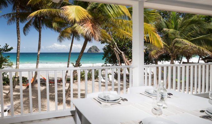 Beachfront villa rental Martinique Le Diamant