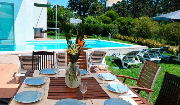 Aroeira Portugal Villa Holiday Rental  with private heated pool on Golf course and close to the beach, Lisbon Coast