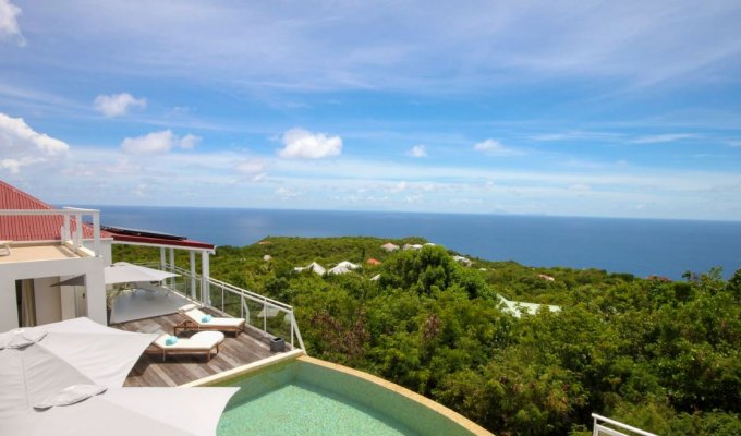 Modern villa near Gouverneur  beach in St Barths