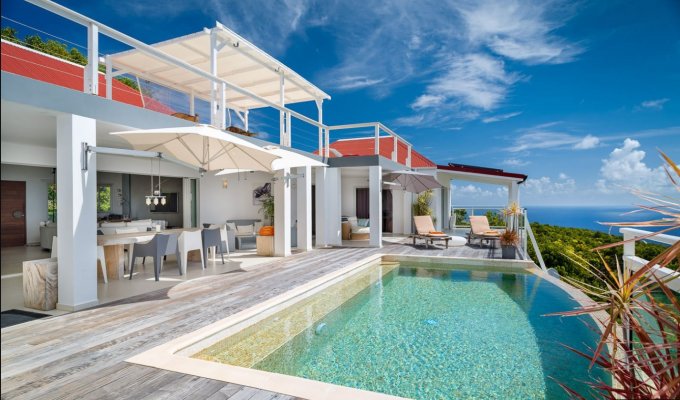 Modern villa near Gouverneur  beach in St Barths