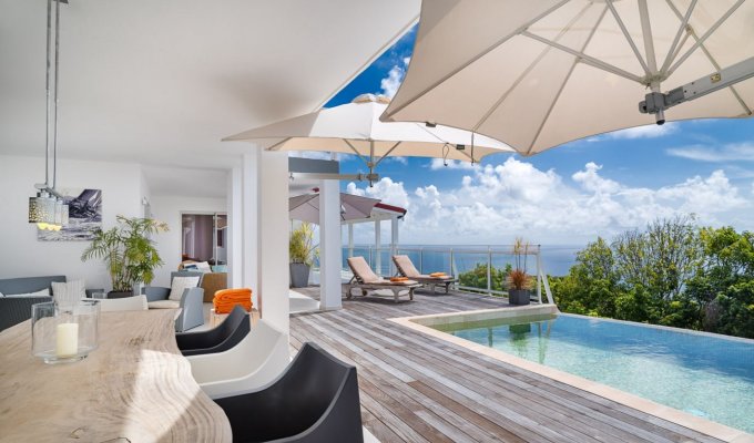 Modern villa near Gouverneur  beach in St Barths