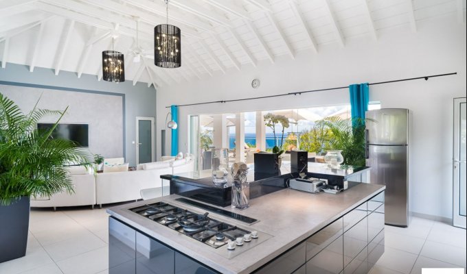 Modern villa near Gouverneur  beach in St Barths