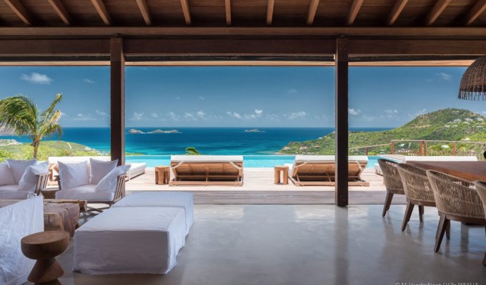 St Barths St Jean Seafront Luxury Villa Rentals private Pool