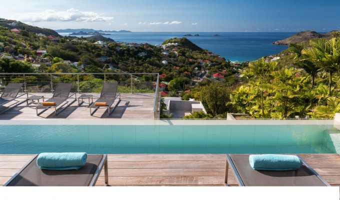 St Barths Holiday Rentals - Seaview Luxury Villa Vacation Rentals with private pool in St Barthelemy - Flamands - FWI