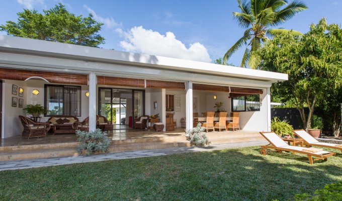 Mauritius Beach House rental in Trou aux Biches close to Grand Bay with staff 