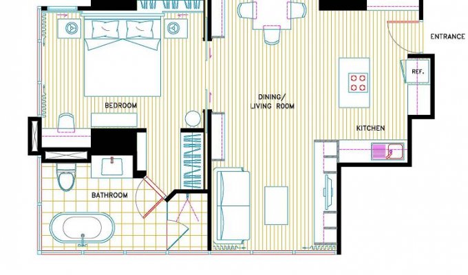 Vacation rentals apartment 1-2 pers luxury condo - Central Bangkok