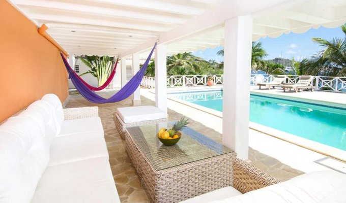 St Martin Oyster Pond Waterfront Villa rentals with Pool and private boat dock