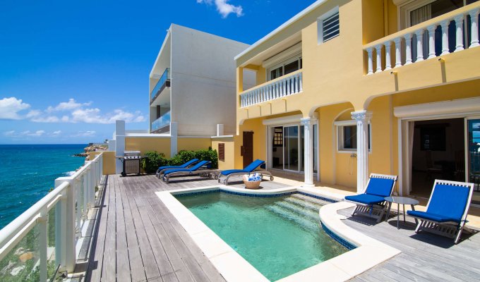 St Maarten Villa Rentals Beacon Hill Ocean front with pool