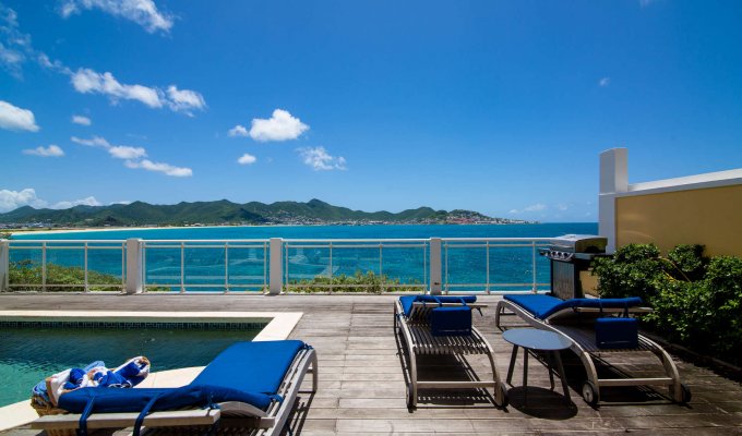 St Maarten Villa Rentals Beacon Hill Ocean front with pool