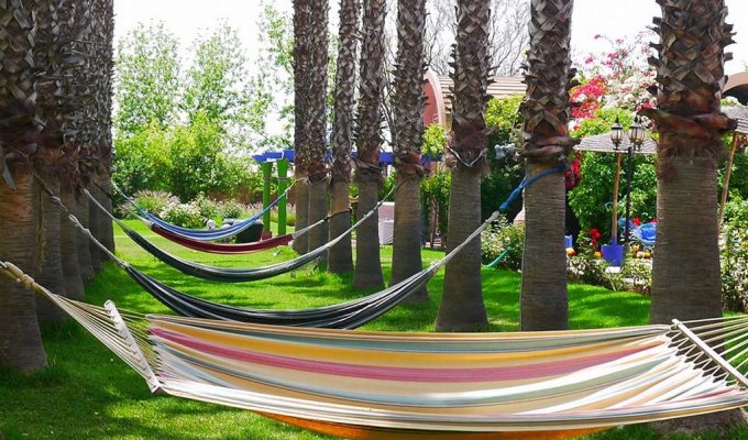 View Garden of luxury villa in Marrakech