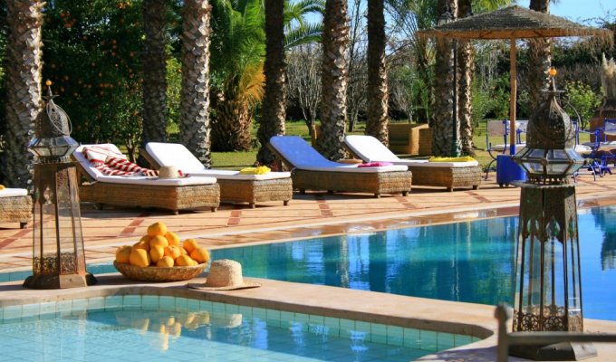 Pool of luxury villa in Marrakech 